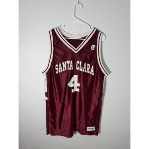 Vintage DeLong Santa Clara Broncos‎ #4 Basketball Jersey / Size 2XL